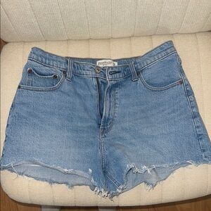 Abercrombie High Rise 90s Relaxed Cutoff Shorts